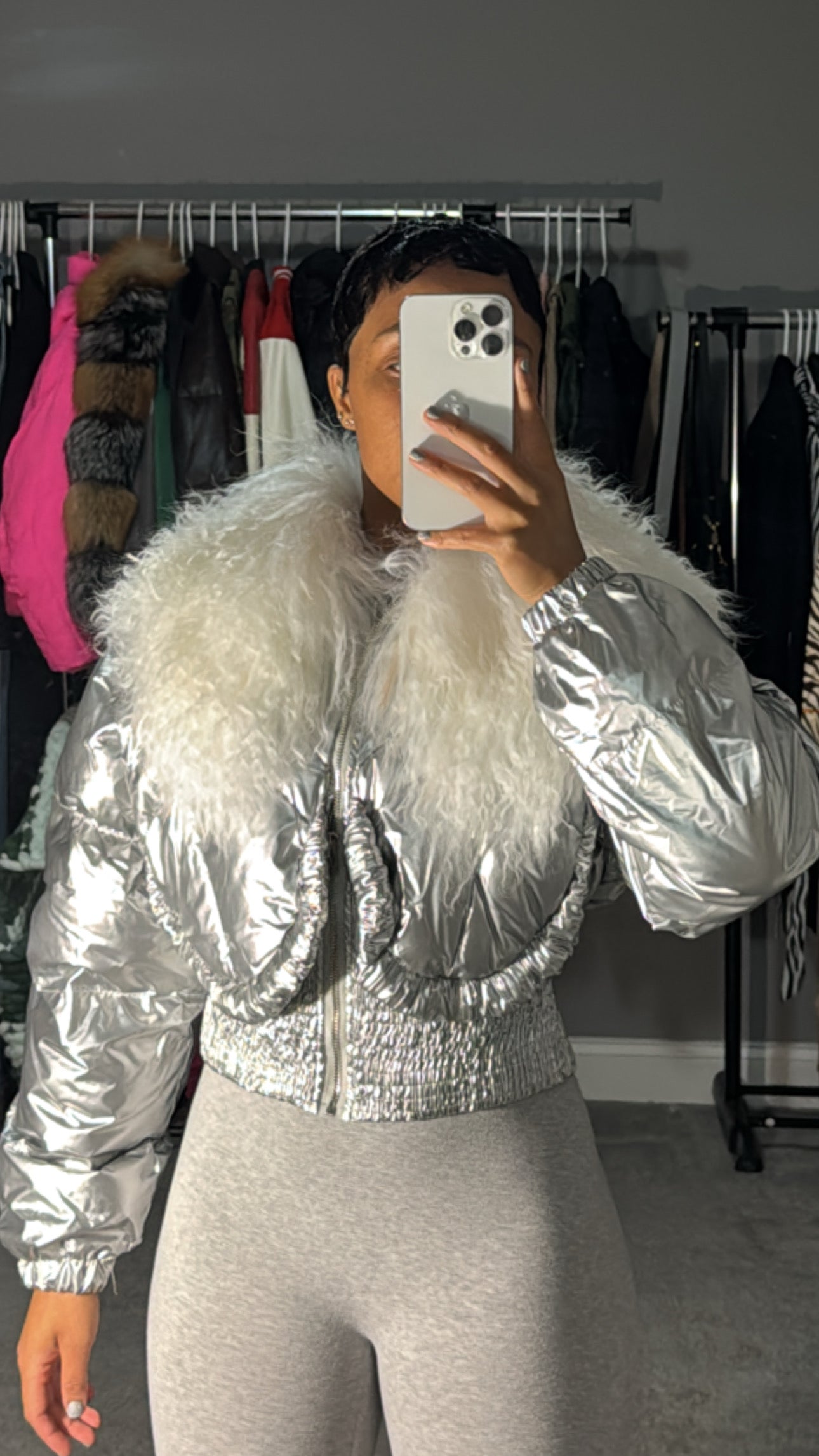 The "Like Mongolian" jacket (Silver)