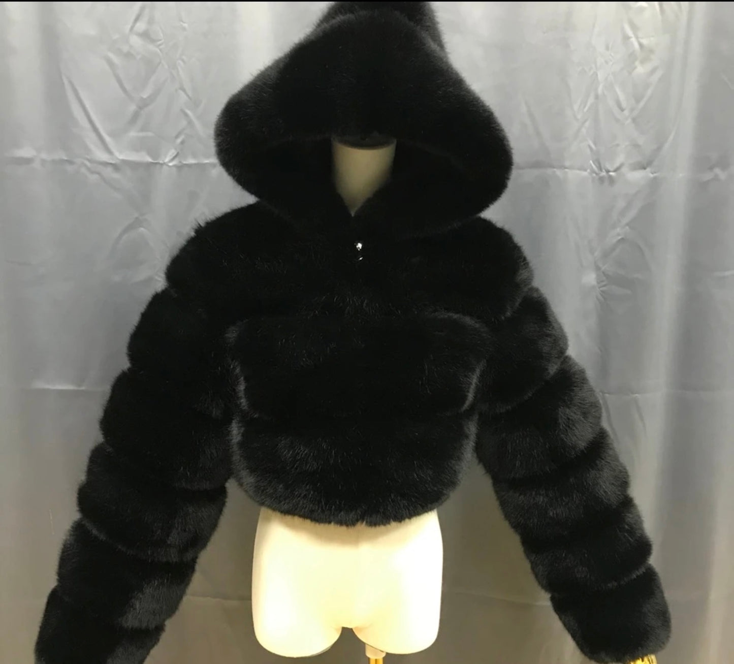 Faux Rabbit Fur - Black