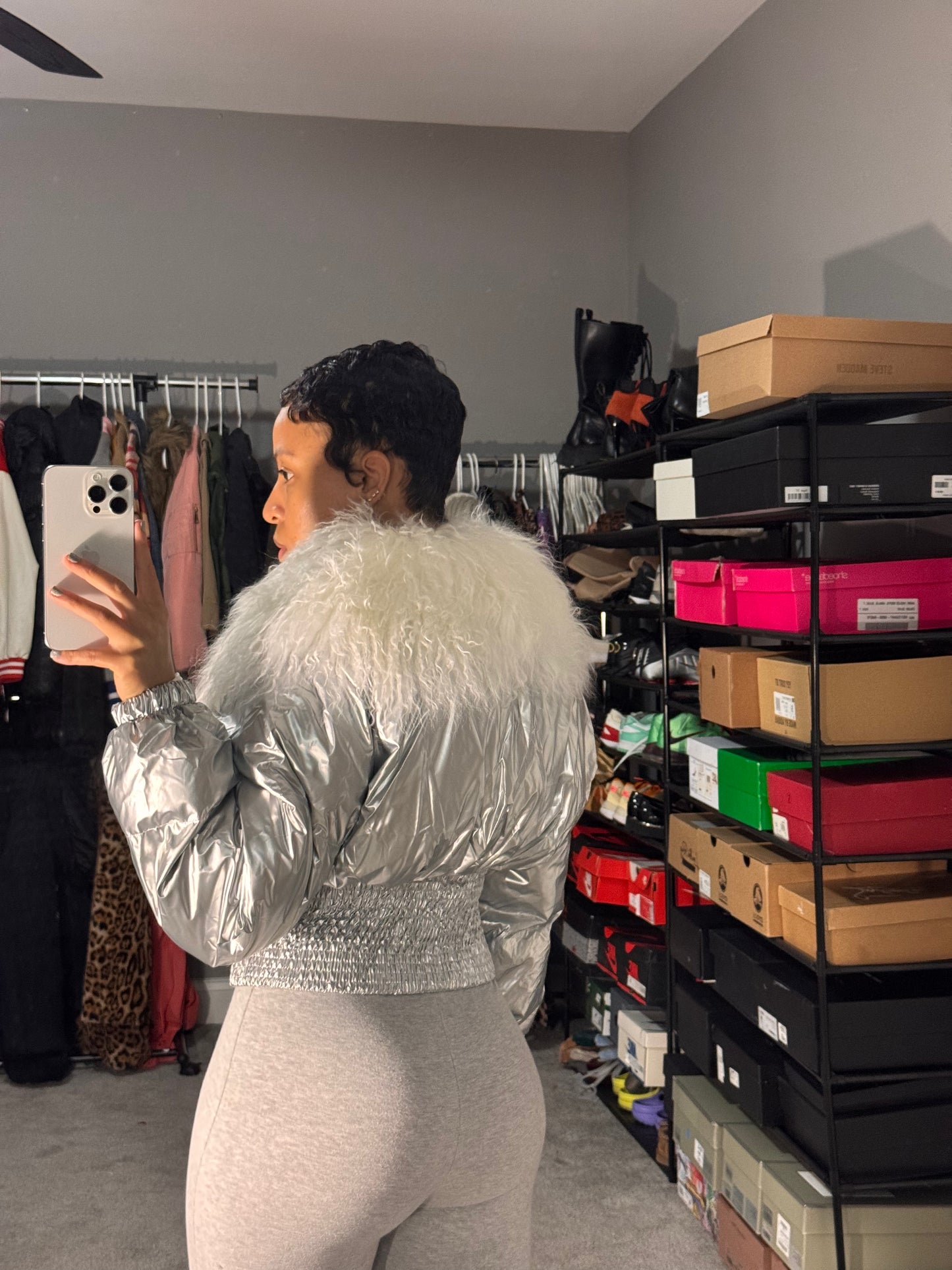 The "Like Mongolian" jacket (Silver)