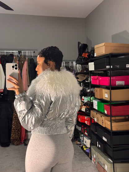 The "Like Mongolian" jacket (Silver)